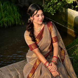 লামা সিল্ক শাড়ি